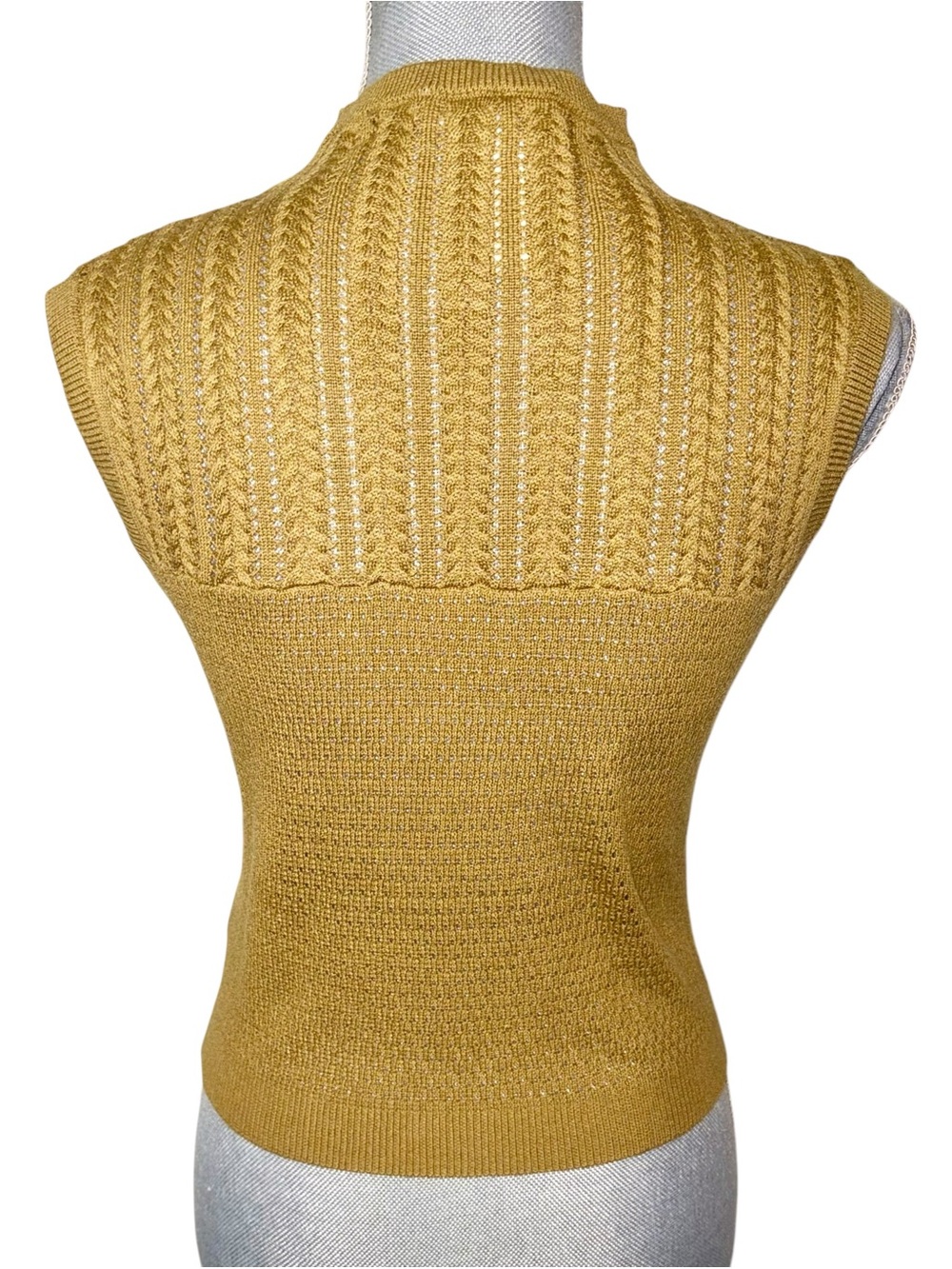 Free People Intimately Fresh Feeling Cami Olive Green Mock Neck Sweater Tank NWT - Picture 3 of 9